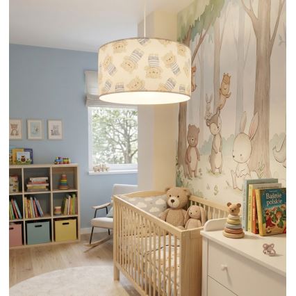 Lustre pour chambre d'enfant KIDS ROOM 1xE27/60W/230V Ø 40 cm — ourson