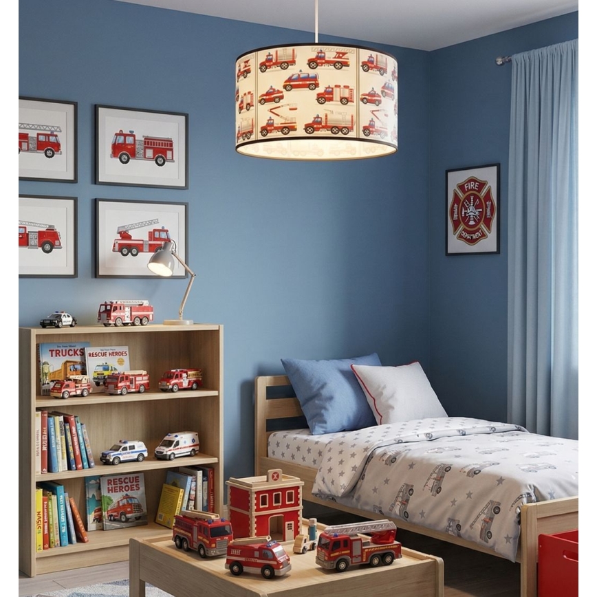 Lustre pour chambre d'enfant KIDS ROOM 1xE27/60W/230V Ø 40 cm — Pompiers