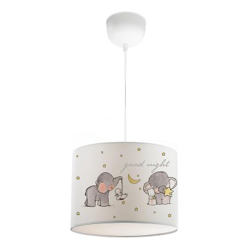 Lustre pour enfant CANDY 1xE27/40W/230V blanc/beige