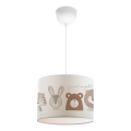 Lustre pour enfant CANDY 1xE27/40W/230V blanc/marron