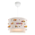 Lustre pour enfant CANDY 1xE27/40W/230V blanc/orange