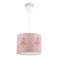 Lustre pour enfant CANDY 1xE27/40W/230V rose