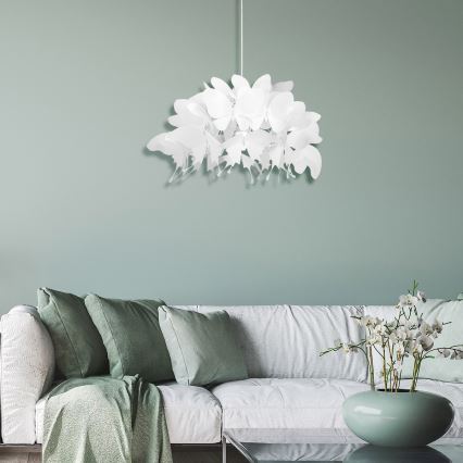 Lustre pour enfant FARFALLA 1xE27/60W/230V blanc
