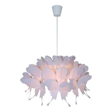 Lustre pour enfant FARFALLA 1xE27/60W/230V rose