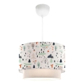 Lustre pour enfants CANDY 1xE27/40W/230V blanc/multicolore