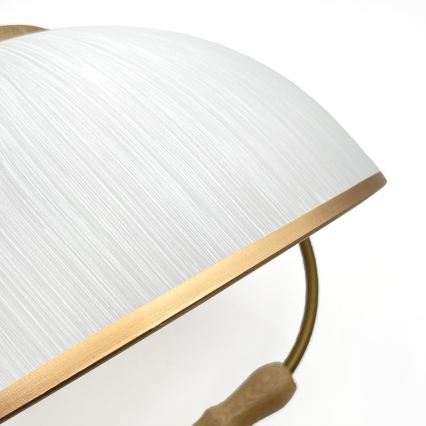 Lustre réglable RAMONA 1xE27/60W/230V marron/blanc/chêne