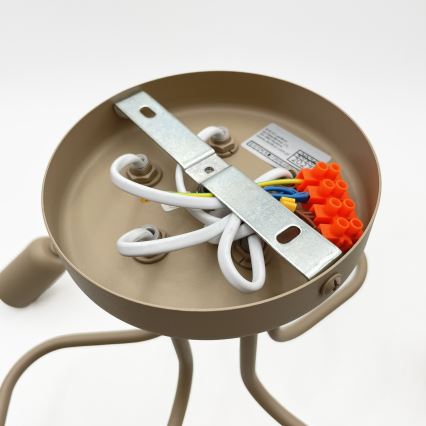 Lustre semi-plafonnier CHARLIE 5xE27/15W/230V beige