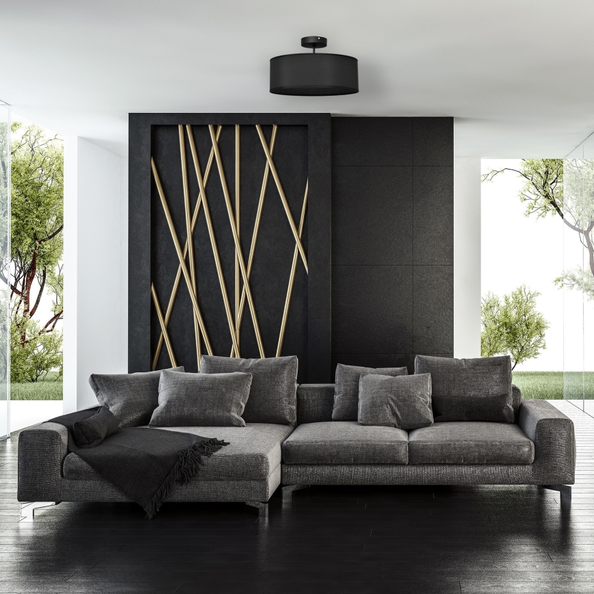 Lustre sur barre ALBA 3xE27/15W/230V noir