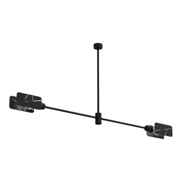 Lustre sur barre ASTRA 2xE27/60W/230V noir