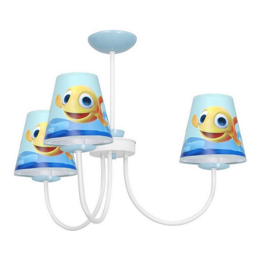 Lustre sur barre enfant FISH 3xE14/40W/230V