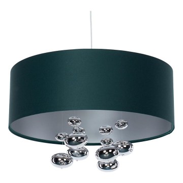 Lustre sur câble BUBBLE 1xE27/60W/230V Ø 50 cm vert