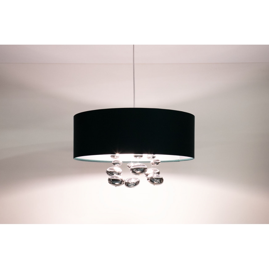 Lustre sur câble BUBBLE 1xE27/60W/230V Ø 50 cm vert