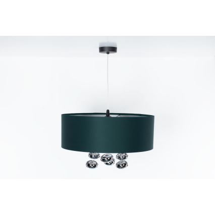 Lustre sur câble BUBBLE 1xE27/60W/230V Ø 50 cm vert