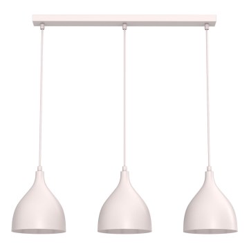 Lustre sur câble NOAK CLASSIC 3xE27/15W/230V crème