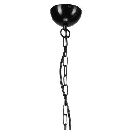 Lustre sur chaîne 10xE27/60W/230V noir