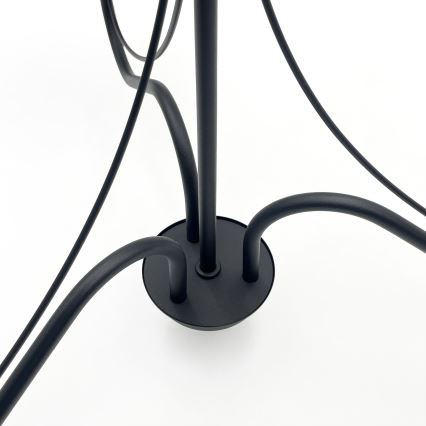 Lustre sur chaîne ANTON 3xE14/15W/230V, noir