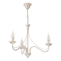 Lustre sur chaîne ANTON 3xE14/60W/230V, patine blanche
