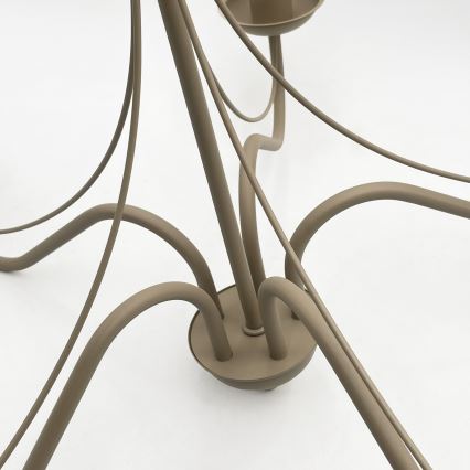 Lustre sur chaîne ANTON 5xE14/60W/230V beige