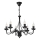 Lustre sur chaîne ANTON 6xE14/60W/230V noir