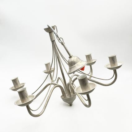 Lustre sur chaîne ANTON 6xE14/60W/230V patine blanche