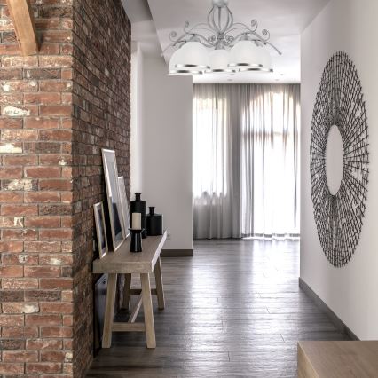 Lustre sur chaîne RETRO II 5xE27/60W/230V argenté