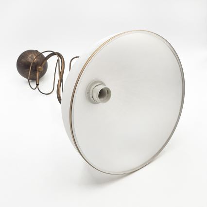 Lustre sur tige COBRA 1xE27/60W/230V Ø 30 cm, bronze patiné