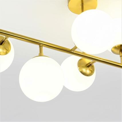 Lustre sur tige DORADO 8xE14/40W/230V doré