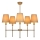 Lustre sur tige MADELA 5xE14/40W/230V blanc/beige