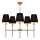 Lustre sur tige MADELA 5xE14/40W/230V noir/beige