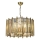 Lustre suspendu sur chaîne CRYSTALLINE 6xE14/40W/230V laiton