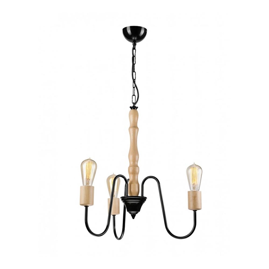 Lustre suspendu sur chaîne NORAH 3xE27/60W/230V