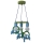 Lustre suspension DAUPHIN 3xE27/60W/230V bleu/vert