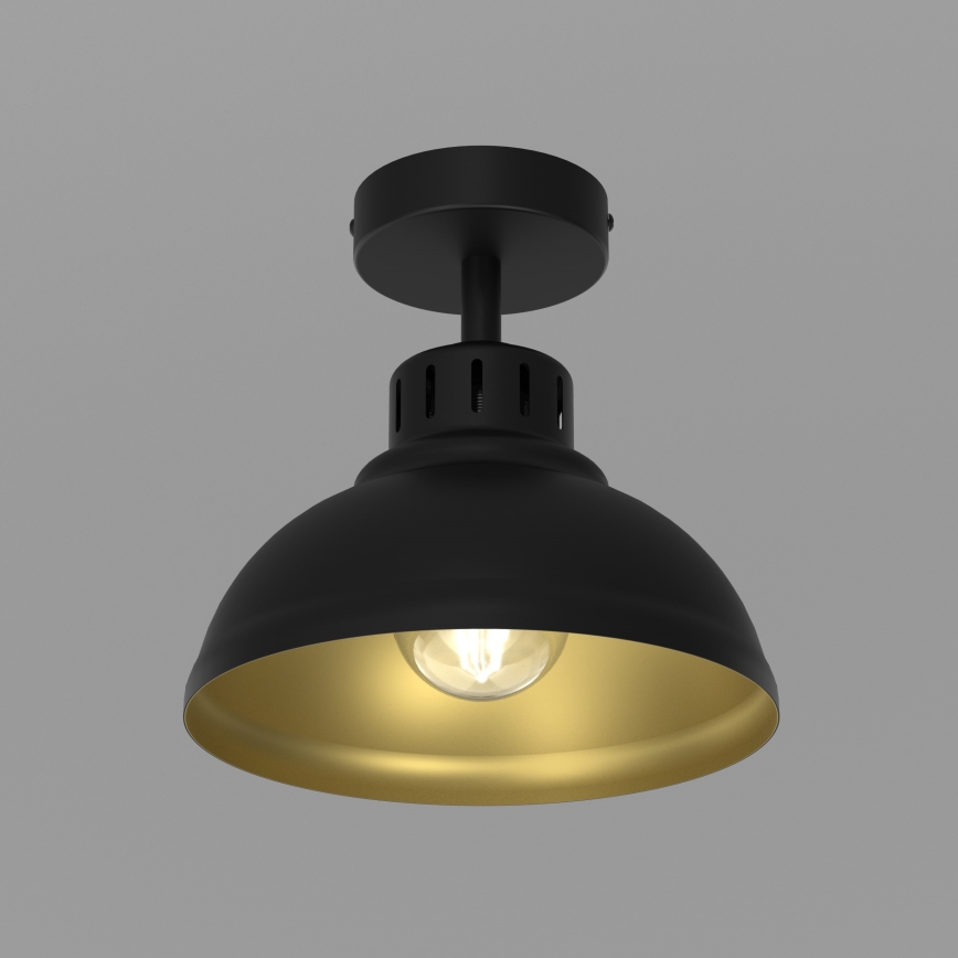 Lustre SVEN 1xE27/15W/230V noir/doré