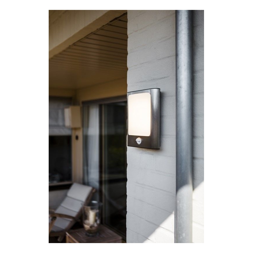 Luminaire d'extérieur avec détecteur FACE LED/13W/230V IP44