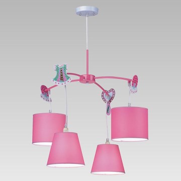 Luxera 28027 - Lustre enfant CAROUSEL 4xE14/40W/230V