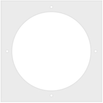 Luxera 31027 - Verre de rechange pour plafonnier PUEBLO E27