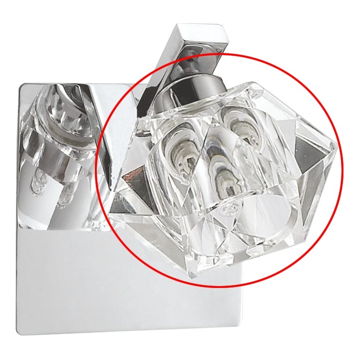 LUXERA 34038 - Vervangingsglas voor wandlamp ZENITH