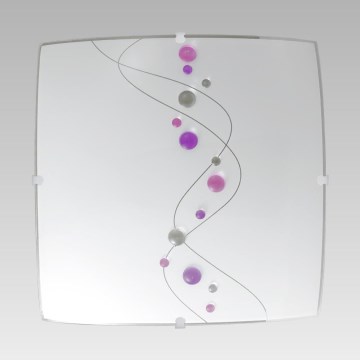 Luxera 45056 - Verre de rechange pour plafonnier TAO PINK E27