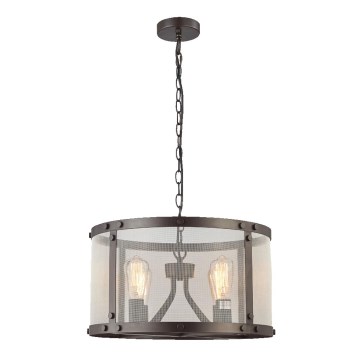 LUXERA 46071 - Lustre avec chaîne IOWA 4xE27/60W/230V