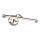 LUXERA 62302 - Applique pour tableau MOSSARIO LED/8W/230V chrome mat