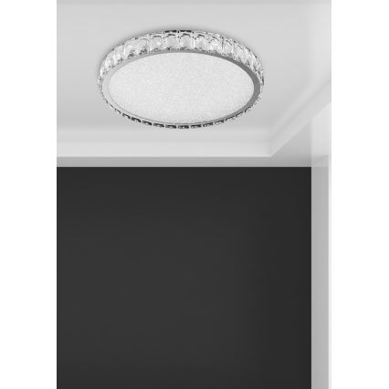 Luxera 62406 - Plafonnier LED en cristal GIRO LED/20W/230V