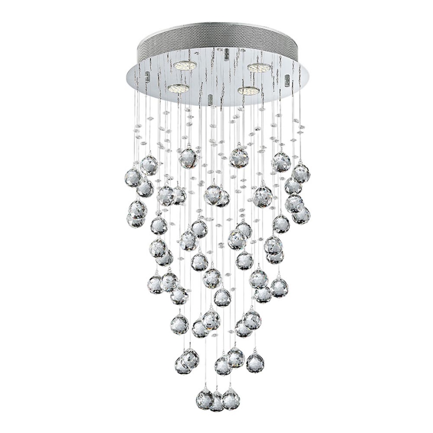 LUXERA 62411 - Lustre plafonnier en cristal NORR 4xGU10/50W/230V