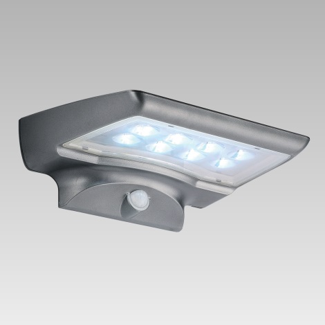 Luxera 65251 - Solar buitenlamp met sensor STARGATE 8xLED/0,5W/5,4V IP44