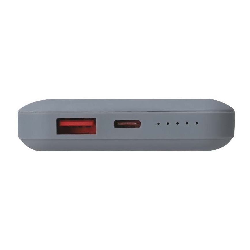 Magnetische Powerbank met draadloos opladen Power Delivery 10 000mAh/20W/3,7V grijs
