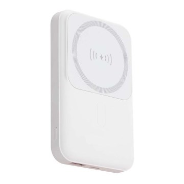 Magnetische Powerbank met draadloos opladen Power Delivery 10 000mAh/20W/3,7V wit