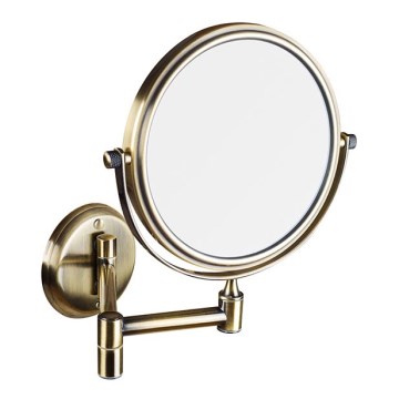 Make-upspiegel 18x25 cm bronskleurig