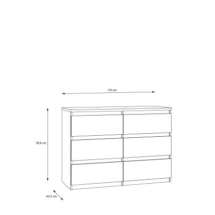 MAO ladekast met lades, artisan eiken