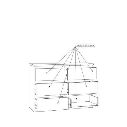 MAO ladekast met lades, artisan eiken