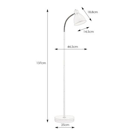Markslöjd 104841 - Vloerlamp NITTA 1xE27/60W/230V