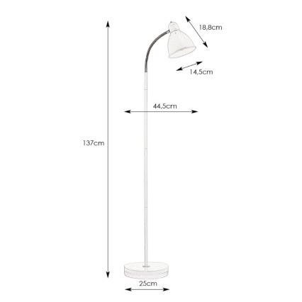 Markslöjd 104842 - Vloerlamp NITTA 1xE27/60W/230V
